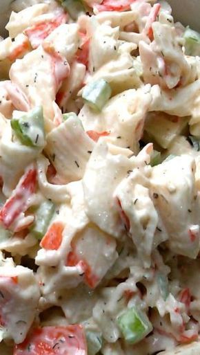 Seafood Tacos, Seafood Salad Pasta, Salad Kale, Sea Food Salad Recipes, Easy Seafood, Crab Salad, Crab Recipes, Seafood Salad, Asiago