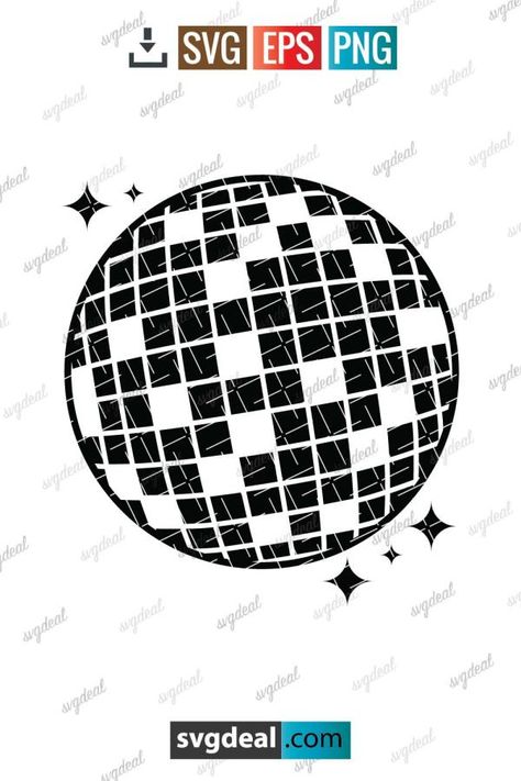 Disco Ball Svg Cricut Disco Party, Disco Party Printables Free, Disco Ball Template, Disco Ball Svg Free, Disco Ball Clipart, 70s Party Theme, 70s Party, Swift Concert, Start Now