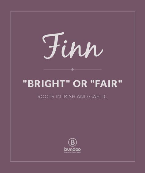 Meaning "bright" or "fair," Finn is increasing in popularity in the United States and is currently in the top 300 names for boys. Browse thousands of unique baby names now! Name Maker, Character Info, Fairy Names, Dad Goals, Boys Names, Names For Boys, Kitten Names, Unusual Baby Names, Name Origins