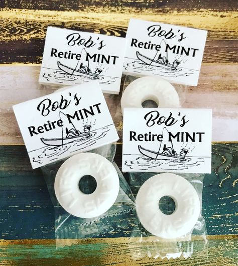 Retirement Favors, Principal Retirement, Scrubby Pattern, Bts Party, Navy Retirement, Mint Favors, Military Retirement Parties, Retirement Party Themes, Teacher Retirement Parties