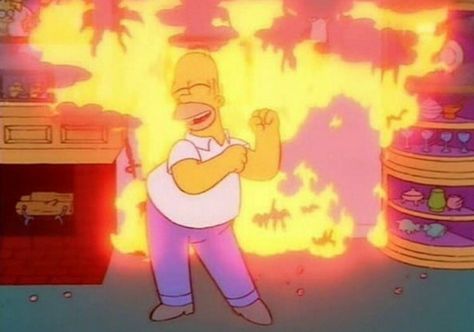 Fires the Simpsons dance homer disaster fun The Simpsons