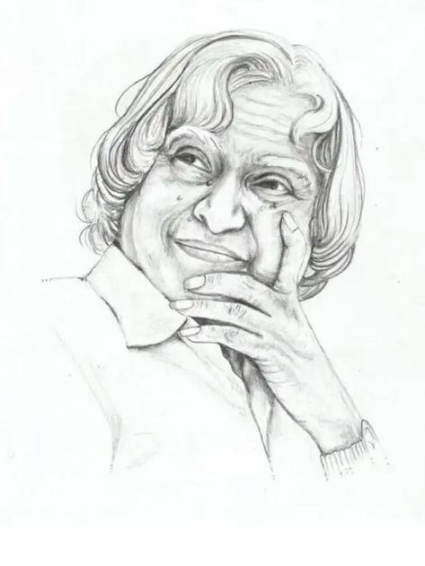 Abdul Kalam Drawing, Abdul Kalam Thoughts, Shayari Motivational, Apj Abdul Kalam, Pencil Portrait Drawing, Realistic Sketch, Drawing Competition, Pencil Sketch Drawing, Pencil Sketch Images