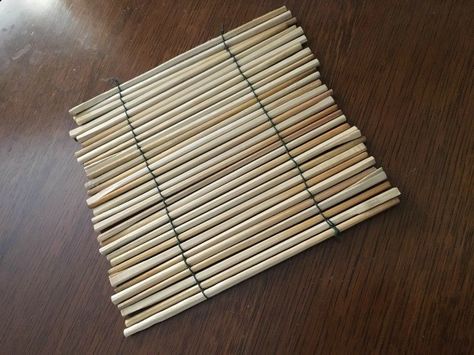 Upcycled Chopstick Trivet Chopstick Crafts, Chopsticks Crafts, Trivets Diy, Crafts Cute, Wooden Chopsticks, Utensil Drawer, Wood Crafting, Camp Ideas, Chopsticks