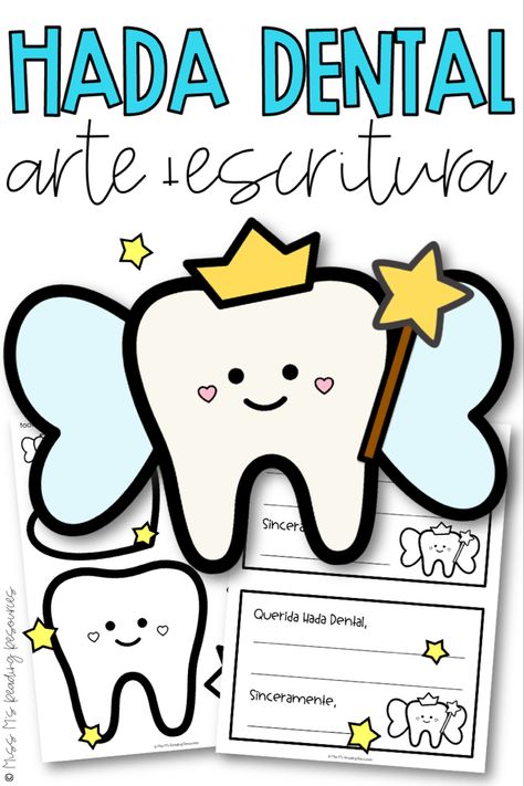 Celebrate the excitement of a loss of a tooth with these fun and low-prep Tooth Fairy Crafts! Students will love crafting their Tooth Fairies to bring home to their families when they lose a tooth. #missmsreadingresources #hadadental #toothfairy #primaria #arte #escritura #kinder #spanish #español Tooth Fairy Craft Preschool, Tooth Fairy Crafts, Tooth Fairy Craft, Spanish Immersion Classroom, Dental Health Month, Tooth Fairy Letter, Classroom Lesson Plans, Spanish Immersion, Fairy Crafts