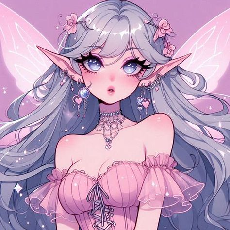 Fairy Core Pfp, Fairies Fanart, Princess Drawing Reference, Fairy Pfp, Discord Pfp, My Little Pony Comic, Cute Fairy, Comic Art Girls, Anime Fairy