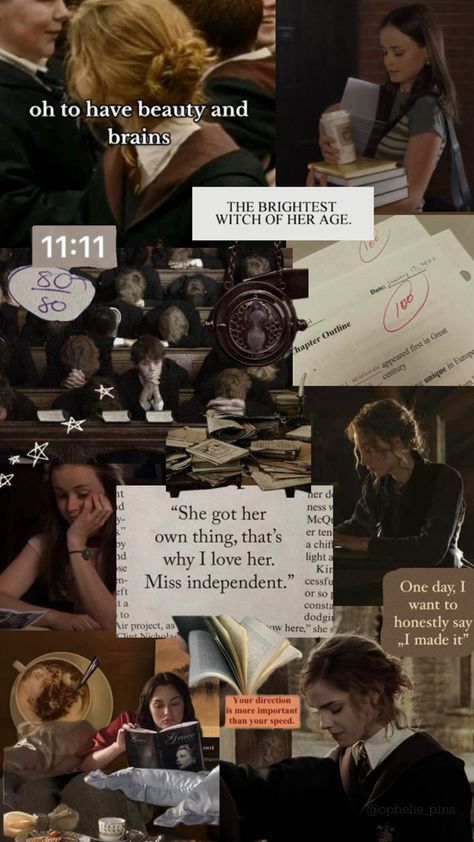 Hermione Granger, Rory Gilmore, Study aesthetic, Brown Study Aesthetic Brown, Rory Gilmore Study Aesthetic, Hermione Granger Study, Rory Gilmore Study, Academic Aesthetic, College Motivation, Aesthetic Brown, Study Board, Study Motivation Video