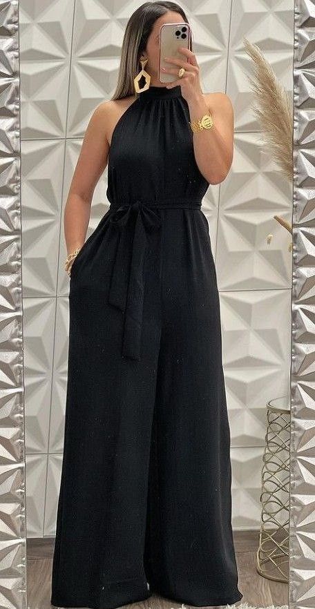 Classy Jumpsuit Outfits, Classy Jumpsuit, 2piece Outfits, Black Lady, Dressy Casual Outfits, Stylish Work Attire, Jumpsuit Elegant, Lady Fashion, Classy Work Outfits