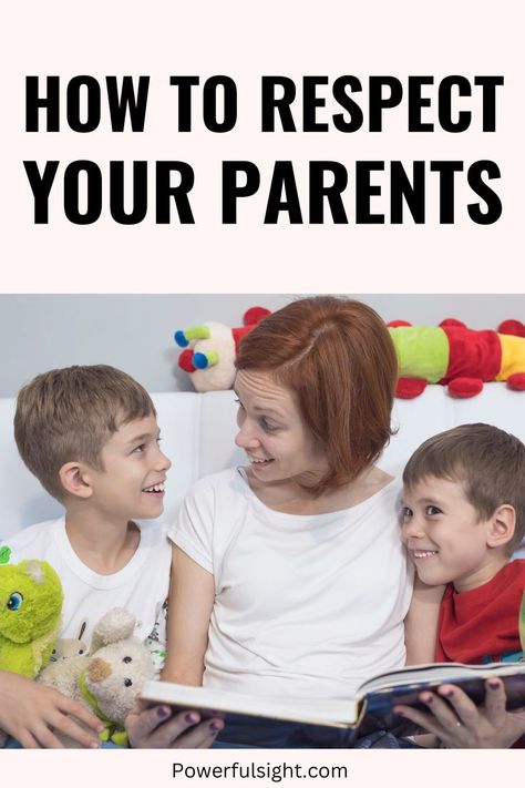 How to Respect Your Parents How To Show Respect, Respect Your Parents, Show Respect, Showing Respect, Respect Yourself, Good Parenting, Parenting Advice, Parenting Hacks, A Child