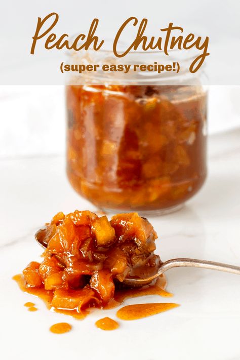 Nectarine Chutney, Peach Chutney Recipes, Ginger Chutney, Canning Peaches, Apple Chutney, Kitchen Notes, Chutney Recipe, Jam And Jelly, Peach Recipe