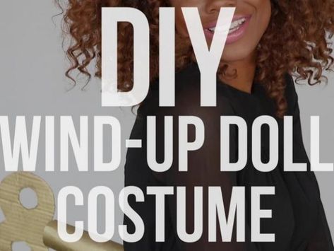 Make this super easy DIY wind-up doll costume in a flash. Wind Up Doll Costume Women, Diy Wind Up Doll Costume, Windup Doll Costume, Wind Up Doll Costume, Wind Up Doll, Diy Doll Costume, Secret Identity, Halloween 23, Diy Costumes Women