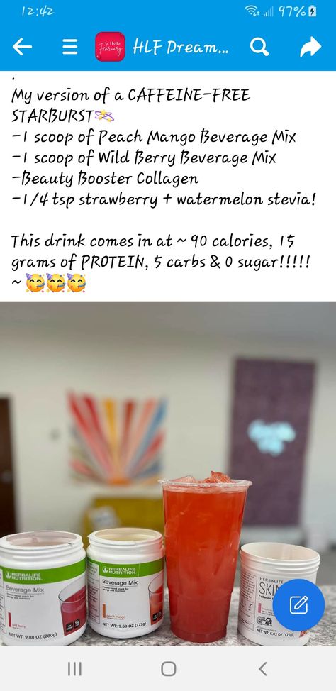 Herbalife Caffeine Free Tea, Drink Refreshers, Kids Drinks, Herbalife Teas, Teas Recipes, Tea Recipes Diy, Herbalife Nutrition Club, Herbalife Tea, Caffeine In Tea