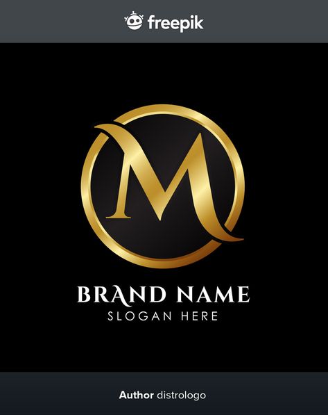 Luxury letter m logo template in gold co... | Premium Vector #Freepik #vector #logo #business #label #gold Yellow Business Card, Company Letterhead, Letter M Logo, Blue Business Card, Modern Business Cards Design, M Logo, Shop Logo Design, Logo Design Art, Elegant Business Cards