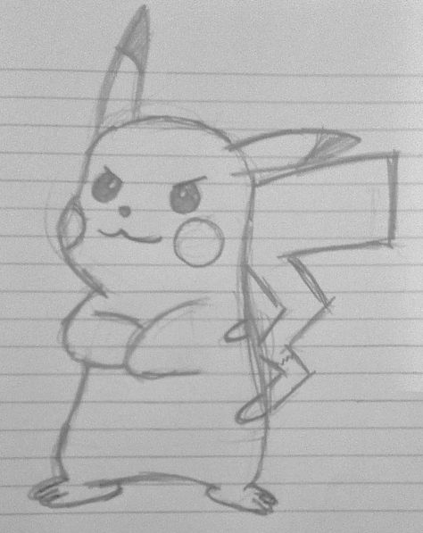 Sketsa Pokemon, Pokemon Drawings Sketches Easy, Drawing Ideas Pikachu, Pikachu Sketch, Simple Pikachu Drawing, Pikachu Drawing Easy, Cartoon Drawings Pikachu, Pikachu Pencil Drawing, Pikachu Drawing Sketch