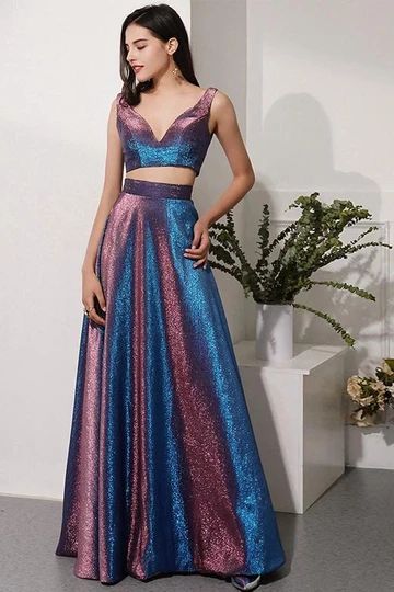 High Neck Evening Gown, Sequin Prom Dresses Long, Long Party Dresses, Burgundy Homecoming Dress, Twirling Dress, Formal Ball Gown, Spaghetti Strap Prom Dress, Floor Length Prom Dresses, Prom Dresses Two Piece