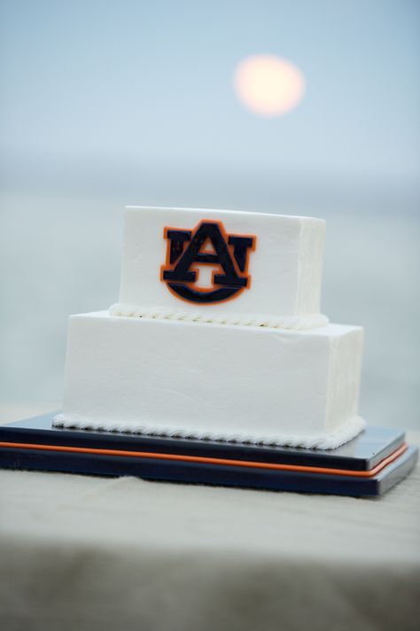 Auburn Grooms cake Auburn University Cake, Auburn Grooms Cake, Grooms Cake Alabama, Clemson Grooms Cake, University Of Texas Grooms Cake, Auburn Cake, Grooms Table, Cowboy Cakes, Auburn University