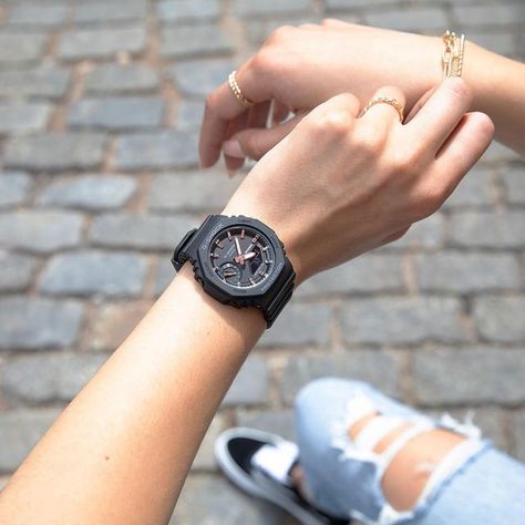 G-SHOCK Women on Instagram: "Time for downtown city stroll. . . . #gshockwomen #ootd #gshockforher #GMAS2100" Casio G Shock Women, Gshock Watch Women, G Shock Watches Women, G Shock Women, Retro Watches, Italy Style, Instagram Time, G Shock Watches, Aesthetic Women