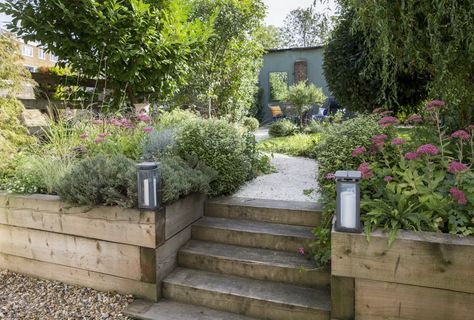 Budget Garden Ideas, Garden Railway, Garden Border, Garden Paving, Budget Garden, Sloped Garden, Gravel Garden, Invasive Plants, House Landscaping