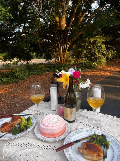 Perfect date night with cake, flowers from the garden, wine, some oldies on the speakers, and homemade dinner. Affordable, intimate, and my favorite date night yet! 🤍💐 Perfect Date Night, Cake Flowers, Homemade Dinner, Perfect Date, Date Dinner, The Garden, Date Night, My Favorite, Wine