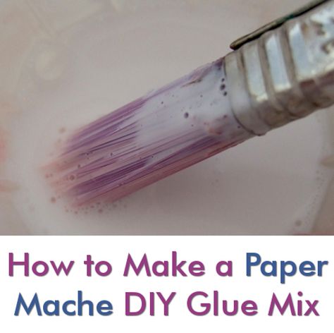 Paper Mache Recipe With Glue, Paper Mache With Glue, Home Made Glue, Paper Mache Mix, Paper Mache Recipe, Diy Glue, Paper Mache Projects, Crayon Crafts, Making Paper Mache