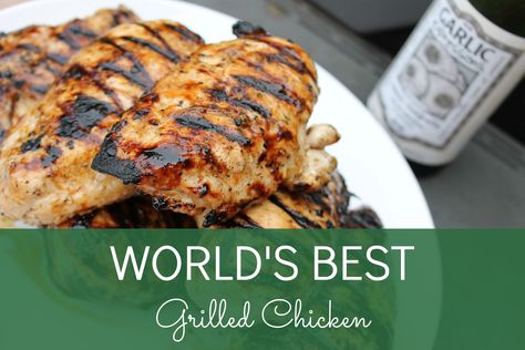 Recipes Using Garlic Expressions, Grilled Chicken Pieces Recipes, Flavorful Grilled Chicken, Chicken Marinade For Flat Top Grill, Garlic Expressions, Garlic Expressions Recipe, Garlic Expressions Chicken, How To Grill Chicken On Gas Grill, Chicken On Charcoal Grill