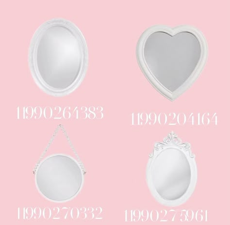 Bloxburg Manequin, Fancy Mirror Decals Bloxburg, Bloxburg Bow Code, Bloxburg Heart Decal Codes, Coquette Mirror Decals Bloxburg, Snow Decals Bloxburg, Coquette Bloxburg House Exterior Layout, Kawaii Bloxburg Decals, Coquette Wallpaper Bloxburg