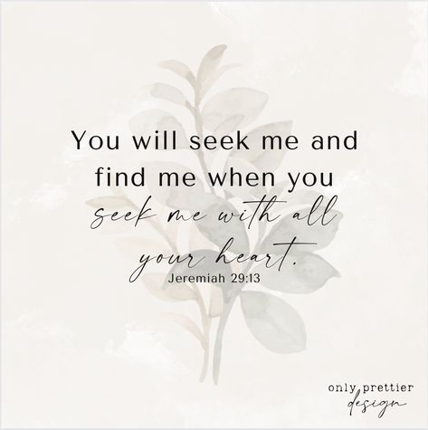 Verse Of The Week, Call On Me, Firm Foundation, Seek Me, I Know The Plans, New Heart, Seeking God, Daily Bible Verse, Daily Bible