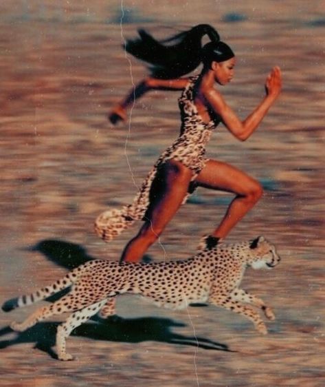 Naomi Campbell, Leopard Print, A Woman, Running, On Instagram, Instagram