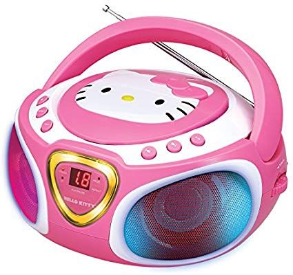 Amazon.com: Hello Kitty Portable Stereo CD Boombox with AM/FM Radio, Speaker and LED Light Show plus iPad/MP3 Aux-in Jack: Gateway Radio Speaker, Radio Cd Player, Pink Power, Audio Player, Cd Player, Music Players, Get The Party Started, Light Show, Fm Radio