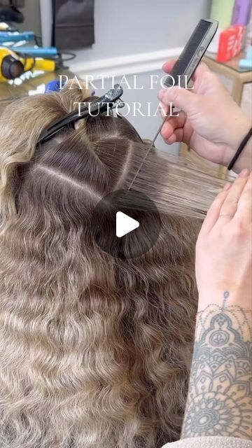 Framar on Instagram: "PARTIAL FOIL TUTORIAL ✨  @hosfordhair using @framar’s Sage foil, Big Daddy brush, and Super Sectioner clips 🩷" How To Foil Hair, Partial Foil Placement, Partial Foil, Hairstyles Inspiration, March 5, Beauty Tips, Toner, Hair Inspiration, Beauty Hacks