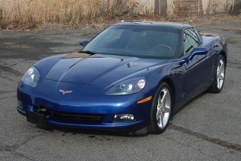 Example of Lemans Blue paint on a GM 2006 Chevrolet Corvette 2006 Corvette, Corvette 2005, Cross Paintings, Future Car, Blue Paint, Cute Cars, General Motors, Chevrolet Corvette, White Stripe