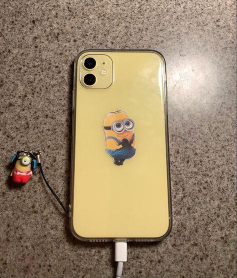 #yellowiphone #iphone11 #iphonecase #minions Iphone 11 Yellow, Yellow Iphone, Cool Iphone Cases, Phone Case For Iphone 11, Case For Iphone 11, Case For Iphone, Iphone 11, Phone Case, Iphone Cases