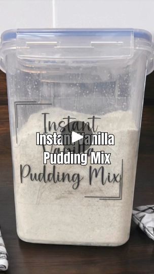 197 reactions · 96 shares | Instant Vanilla Pudding Mix #PantryMix #Pudding #DryMix #Shelfstable #Recipe #fyp | Kim Artlip | Kim Artlip · Original audio Two Ingredient Cookies, Sugar Free Coffee Creamer, Betty Crocker Cookies, Homemade Vanilla Pudding, Homemade Dry Mixes, Coffee Creamer Recipe, Pudding Flavors, Dry Mixes, Creamer Recipe