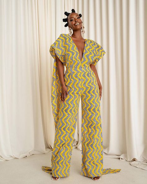 Infinity Jumpsuit, Infinity Clothing, Nigerian Fashion Designers, Headwrap Tutorial, Nigerian Styles, Infinity Dress, Ankara Fabric, Pant Length, Fitted Skirt