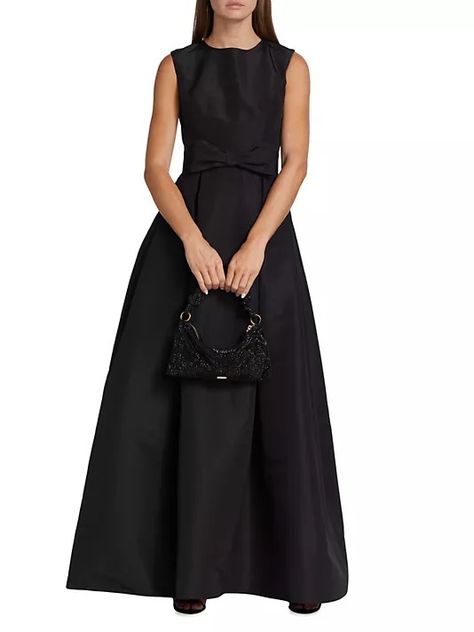 Shop Alexia María Grace Silk Faille Ball Gown | Saks Fifth Avenue Alexia Maria, Polished Style, Bow Belt, Yoko London, Skirt With Pockets, The Grace, Tall Model, Skirts With Pockets, Designer Outfits Woman