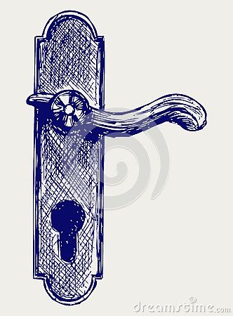 Lock Drawing, Imagination Illustration, Top Pictures, Pen Art Work, Wall Painting Decor, House Sketch, Door Open, Open Door, Door Knocker