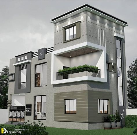 Modern Exterior House Design Concepts | Engineering Discoveries Modern Exterior House, Indian House Exterior Design, Exterior House Design, Modern Bungalow House Design, House Outer Design, Small House Front Design, Small House Elevation, House Balcony Design, Best Modern House Design