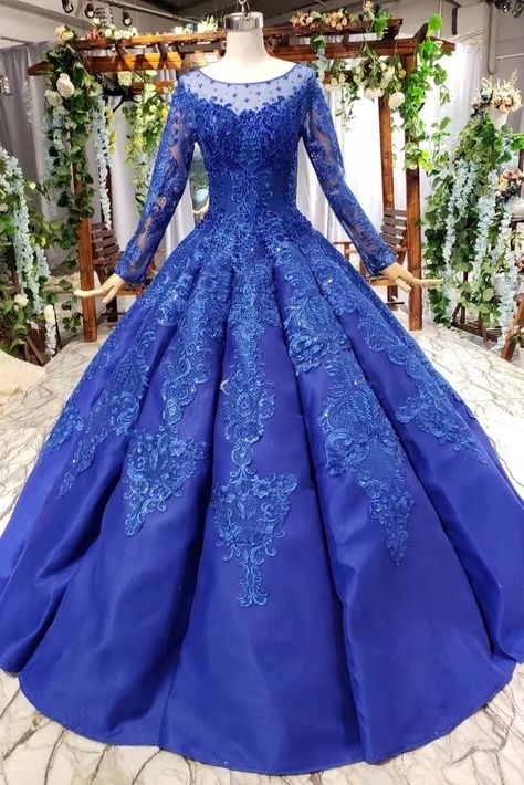 Prom Dresses Puffy, Dresses Puffy, Ball Gown Prom Dresses, Gown Prom Dresses, How To Dress For A Wedding, Long Sleeve Ball Gowns, Formal Ball Gown, Long Sleeve Prom, Make Your Own Dress