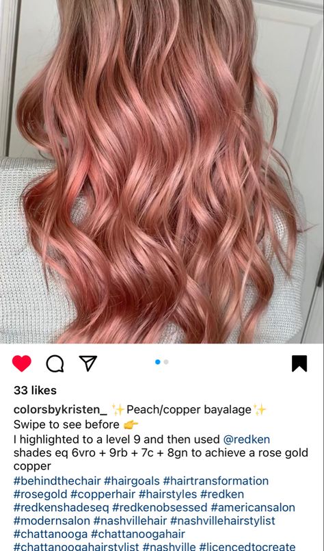 Rose Gold Shades Eq, Rose Gold Formula Shades Eq, Redken Rose Gold Formula, Copper Rose Gold Hair Formula, Rose Gold Redken Shades Eq, Rose Gold Toner Formula Redken, Redken Rose Gold, Shades Eq Rose Gold Formula, Redken Red Hair Color Formulas