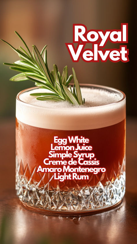 Royal Velvet Cassis Cocktail, Amaro Cocktails, Lemon Margarita, Lemon Martini, Cocktail Cards, Juice Cocktails, White Cocktails, Rum Cocktails, Best Cocktail Recipes