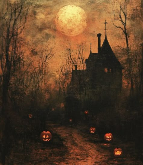 Spooky Pictures Aesthetic, Whimsical Fall Aesthetic, Gothic Halloween Aesthetic, Halloween Wallpaper Vintage, October Aesthetic Spooky, Old Halloween Aesthetic, Retro Halloween Aesthetic, Samhain Aesthetic, Cozy Halloween Aesthetic