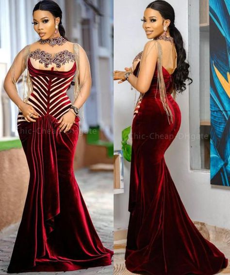 Velvet Prom Dresses, Poofy Prom Dresses, Reception Gowns, Classic Dresses, Sparkly Prom Dresses, Velvet Prom Dress, Fashion Traditional, Dinner Dress Classy, African Fashion Traditional