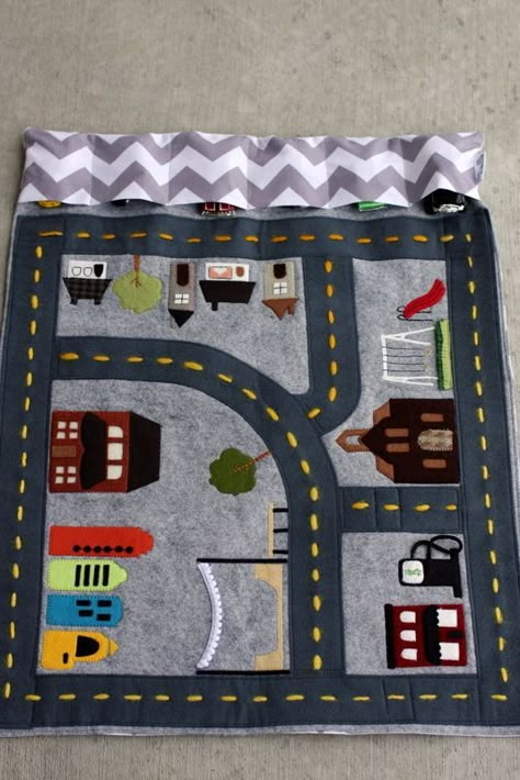 Car Play Mats, Road Rug, Play Mats, Baby Diy, Painted Canvas, Sewing Toys, Baby Crafts, Quiet Time, Felt Toys