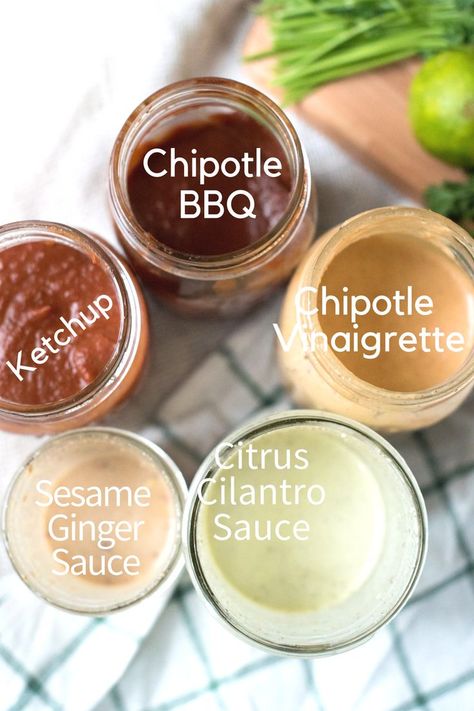 Whole30 Sauces, Whole 30 Sauces, Burger Sauces, Savoury Sauces, Vegetarian Sauces, Chipotle Vinaigrette, Different Sauces, Whole 30 Diet, Condiment Recipes