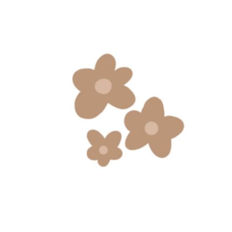 Soft Brown Png Icon, Brown Flowers Drawing, Brown Doodle Aesthetic, Enhypen Ios, Cutesy Wallpaper, Cover Post, Minimalist Theme, Doddle Art, Iphone Stickers