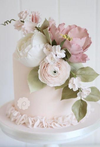 36 Small Wedding Cakes With Big Style | Page 7 of 7 | Wedding Forward Wedding Cake Guide, Unfrosted Cake, Peony Cake, Tier Cakes, Wedding Cake Fresh Flowers, Cake 5, Love Cake Topper, Fondant Wedding Cakes, Small Wedding Cakes