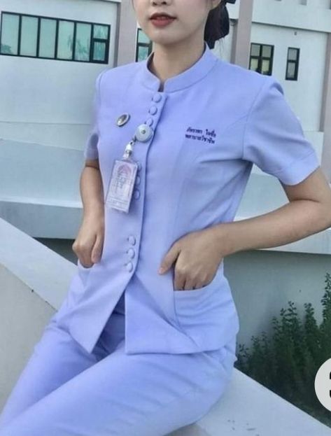 Nurses Uniform Designs, Nurses Uniform Designs Hospitals, Nurses Uniform Modern, Hospital Uniform, Medical Scrubs Fashion, Doctor Design, Nurse Dress Uniform, Nurse Uniforms, Stylish Scrubs