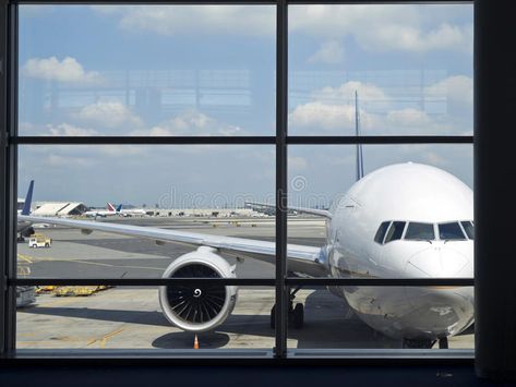 Airport window. Parked aircraft on an airport through the gate window , #sponsored, #Parked, #window, #Airport, #gate, #airport #ad Airport Window, Airport Gate, Window Image, Cloud Gate, Scotch, Free Stock Photos, Adventure Travel, Gate, Flight