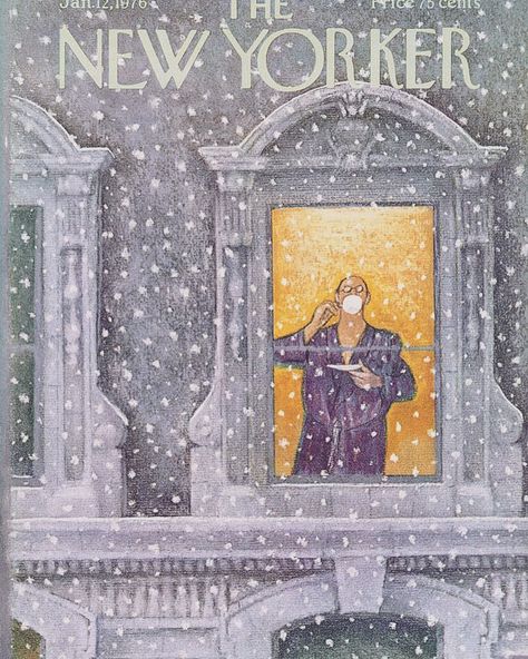 New Yorker January, New Yorker Cover, The New Yorker Magazine, New Yorker Magazine, Naive Illustration, New Yorker Covers, January 12, Snowy Day, The New Yorker