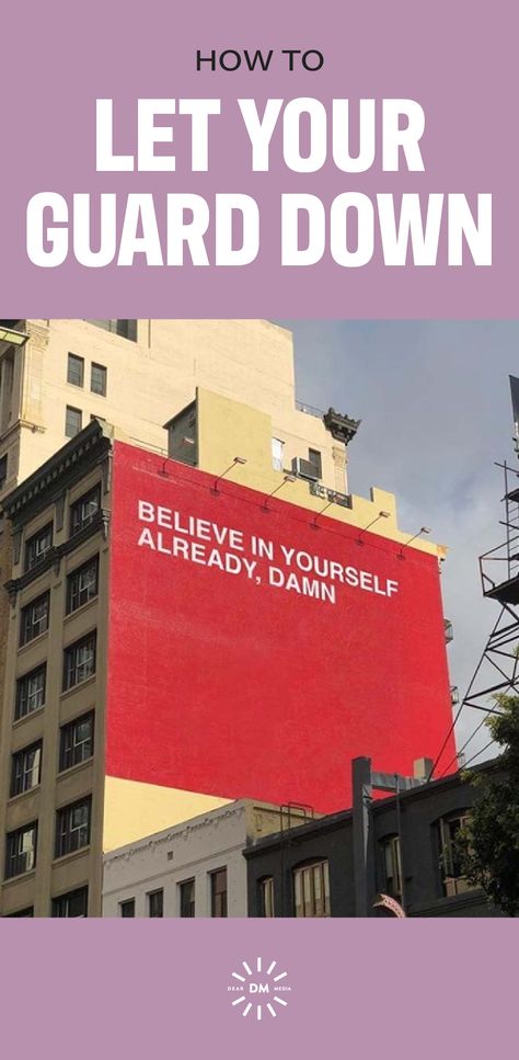 One of the easiest things to do after a trauma is put up walls. This never seems like a bad thing at first. After all, you’re protecting yourself from future hurt, which is good. Right? Well, there’s a difference between boundaries and putting your guard up. When you put your guard up, you prevent yourself from letting hurtful people in, but you also prevent yourself from letting loving people in as well. So, we’ve written this post to help you learn to let your guard down. Dear Media, Whatever Happens Happens, Guard Up, Letting Your Guard Down, Protecting Yourself, Loving People, Be Honest With Yourself, Let Down, Trust Issues