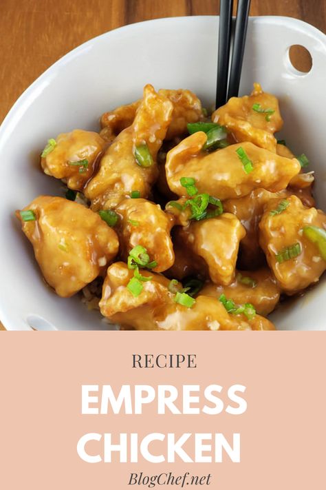 Chinese Chicken Casserole Recipes, Copycat Chinese Buffet Recipes, Chinese Buffet Food Recipes, Chinese Buffet Copycat, Empress Chicken Recipe, Chinese Buffet Black Pepper Chicken, Chinese Empress, Chinese Buffet, Dim Sum Recipes